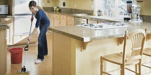 мокро почистване като превенция на инфекция с паразити